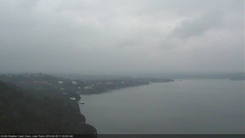 Lake Travis webcam, February 5, 2019 10:35 AM CT