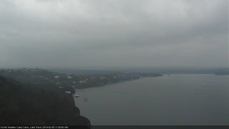 Lake Travis webcam, February 5, 2019 11:00 AM CT