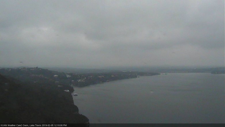 Lake Travis webcam, February 5, 2019 11:20 AM CT