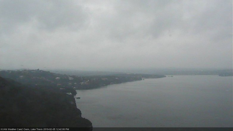 Lake Travis webcam, February 5, 2019 11:45 AM CT