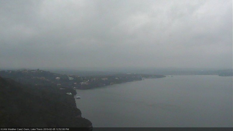 Lake Travis webcam, February 5, 2019 11:55 AM CT