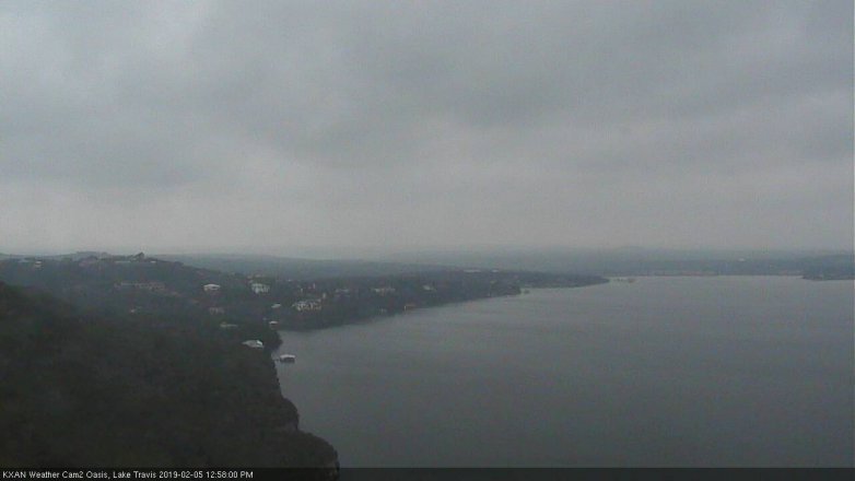 Lake Travis webcam, February 5, 2019 12:00 PM CT