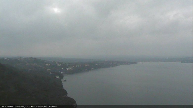 Lake Travis webcam, February 5, 2019 12:15 PM CT