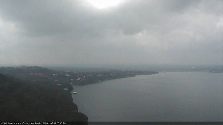 Lake Travis webcam, February 5, 2019 12:25 PM CT
