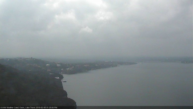 Lake Travis webcam, February 5, 2019 12:30 PM CT