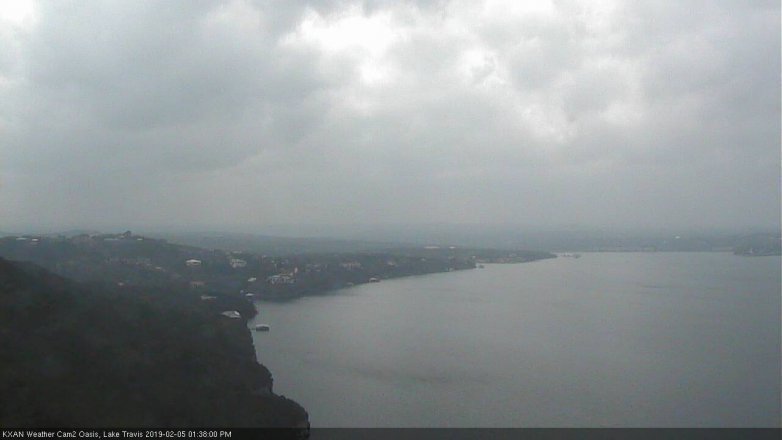 Lake Travis webcam, February 5, 2019 12:40 PM CT