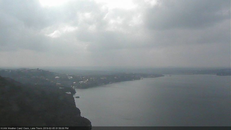 Lake Travis webcam, February 5, 2019 1:00 PM CT