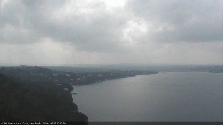 Lake Travis webcam, February 5, 2019 1:05 PM CT