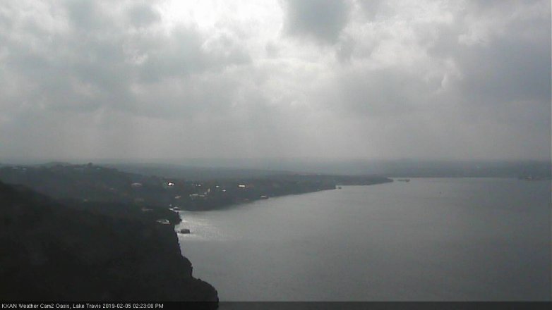 Lake Travis webcam, February 5, 2019 1:25 PM CT