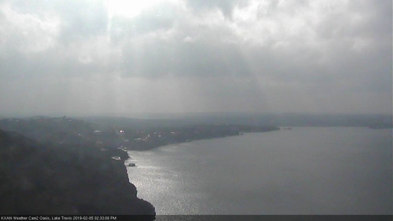 Lake Travis webcam, February 5, 2019 1:35 PM CT