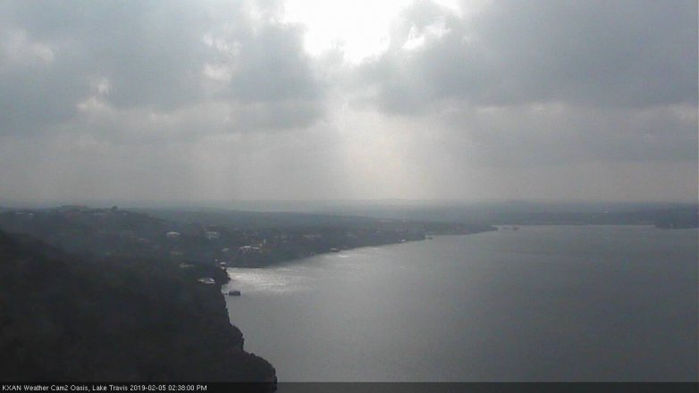 Lake Travis webcam, February 5, 2019 1:40 PM CT