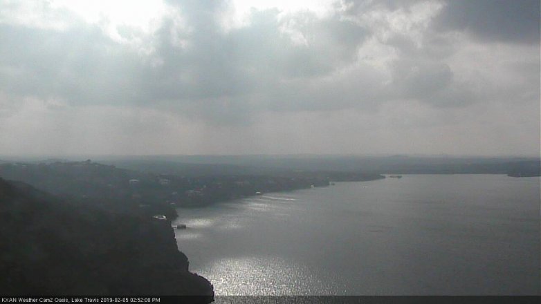 Lake Travis webcam, February 5, 2019 1:55 PM CT