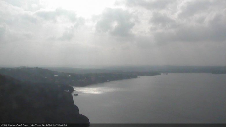 Lake Travis webcam, February 5, 2019 2:00 PM CT
