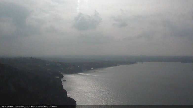 Lake Travis webcam, February 5, 2019 2:05 PM CT