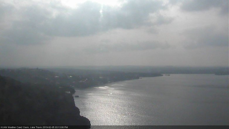 Lake Travis webcam, February 5, 2019 2:15 PM CT