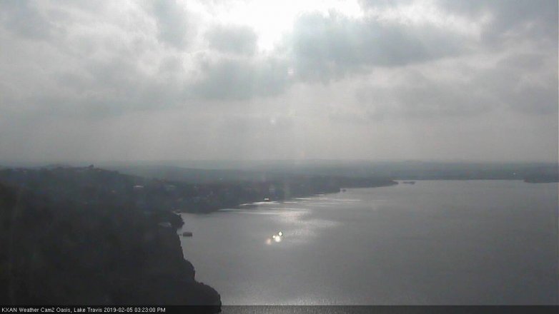 Lake Travis webcam, February 5, 2019 2:25 PM CT