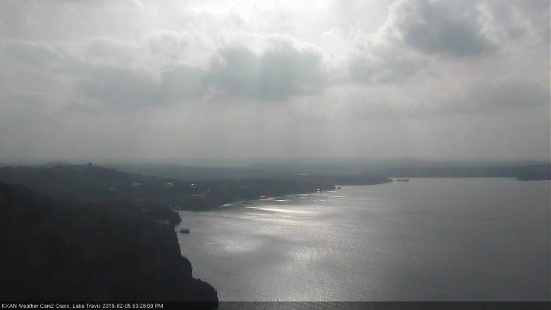 Lake Travis webcam, February 5, 2019 2:30 PM CT