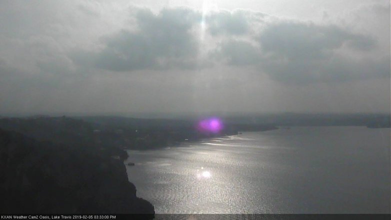 Lake Travis webcam, February 5, 2019 2:35 PM CT