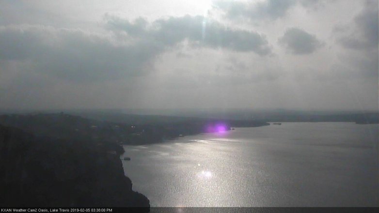 Lake Travis webcam, February 5, 2019 2:40 PM CT