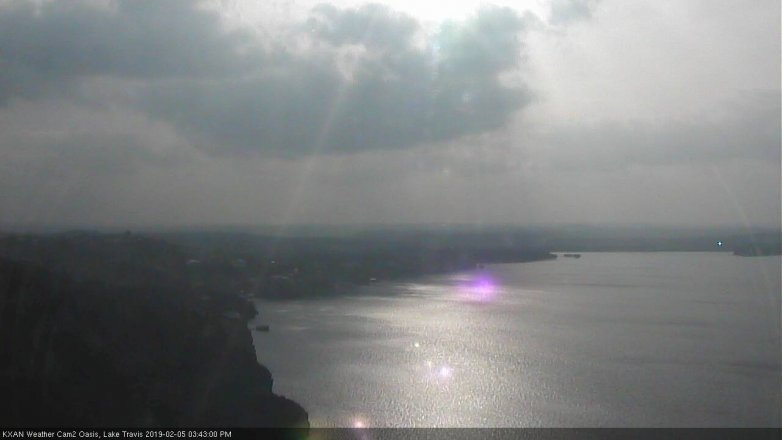 Lake Travis webcam, February 5, 2019 2:45 PM CT