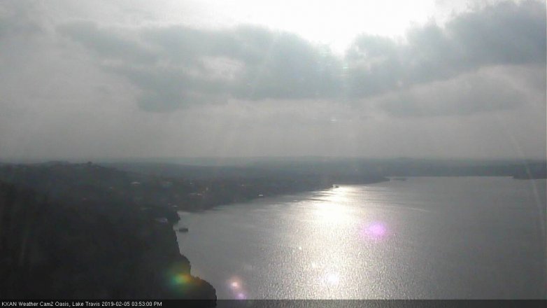 Lake Travis webcam, February 5, 2019 2:55 PM CT