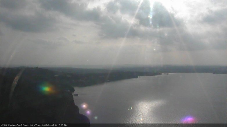 Lake Travis webcam, February 5, 2019 3:15 PM CT