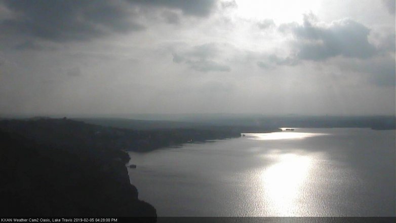 Lake Travis webcam, February 5, 2019 3:30 PM CT