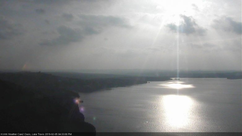 Lake Travis webcam, February 5, 2019 3:35 PM CT