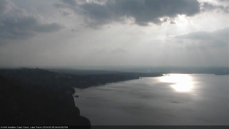 Lake Travis webcam, February 5, 2019 3:45 PM CT