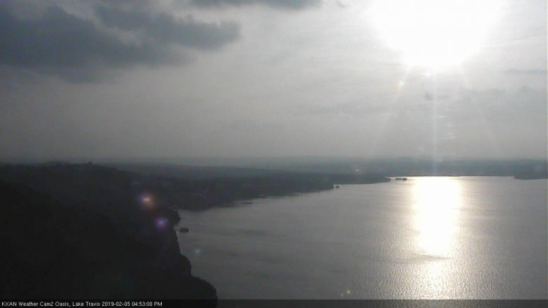 Lake Travis webcam, February 5, 2019 3:55 PM CT