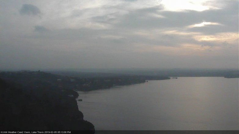 Lake Travis webcam, February 5, 2019 4:15 PM CT