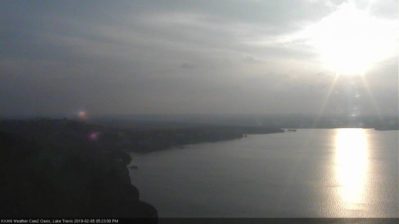 Lake Travis webcam, February 5, 2019 4:25 PM CT