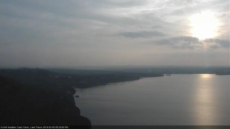 Lake Travis webcam, February 5, 2019 4:30 PM CT