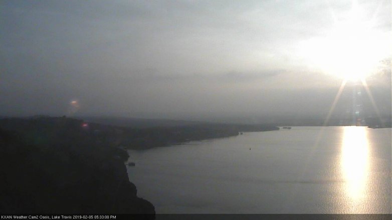 Lake Travis webcam, February 5, 2019 4:35 PM CT