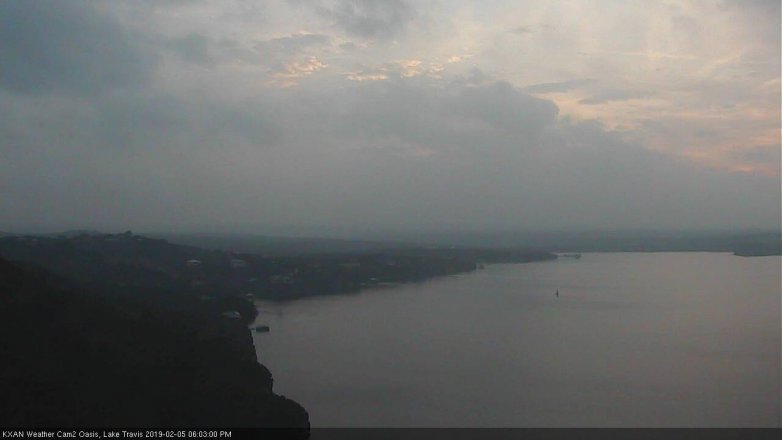 Lake Travis webcam, February 5, 2019 5:05 PM CT