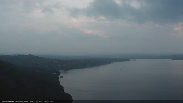 Lake Travis webcam, February 5, 2019 5:10 PM CT