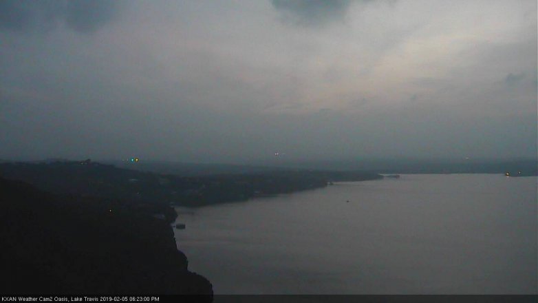 Lake Travis webcam, February 5, 2019 5:25 PM CT