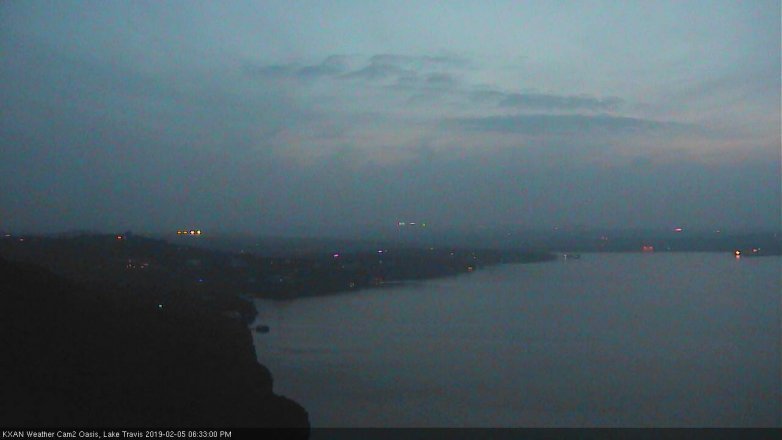 Lake Travis webcam, February 5, 2019 5:35 PM CT