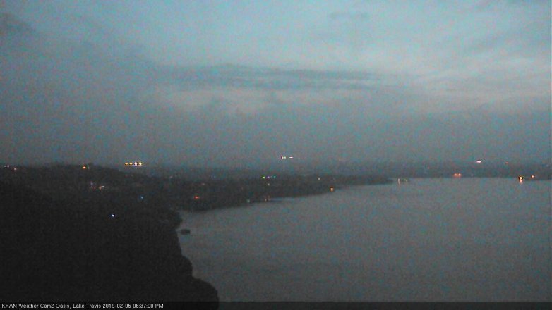 Lake Travis webcam, February 5, 2019 5:40 PM CT