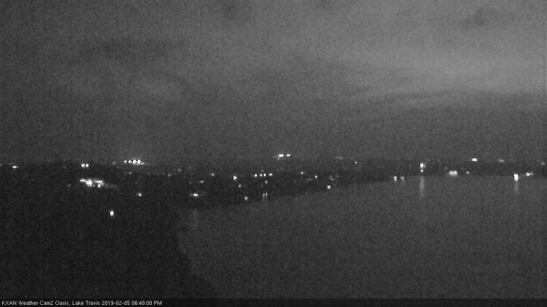 Lake Travis webcam, February 5, 2019 5:50 PM CT