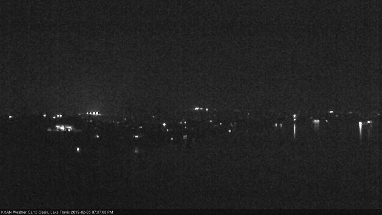 Lake Travis webcam, February 5, 2019 6:40 PM CT