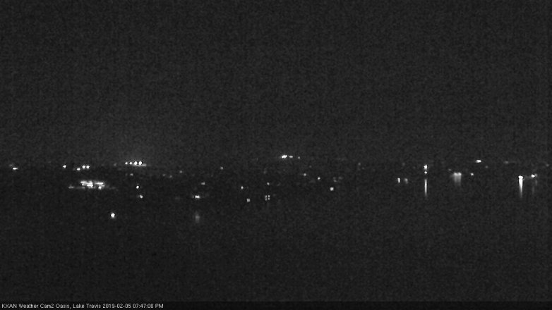 Lake Travis webcam, February 5, 2019 6:50 PM CT