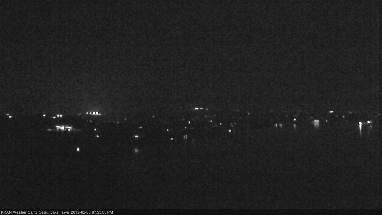 Lake Travis webcam, February 5, 2019 6:55 PM CT