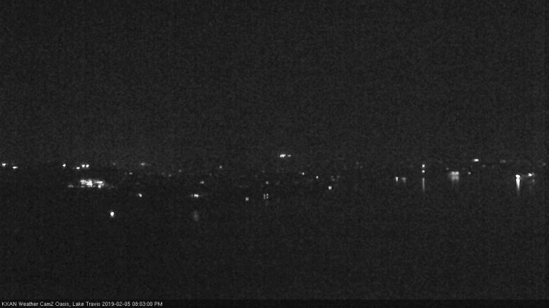 Lake Travis webcam, February 5, 2019 7:05 PM CT