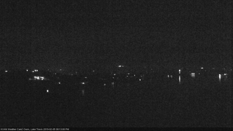 Lake Travis webcam, February 5, 2019 7:15 PM CT
