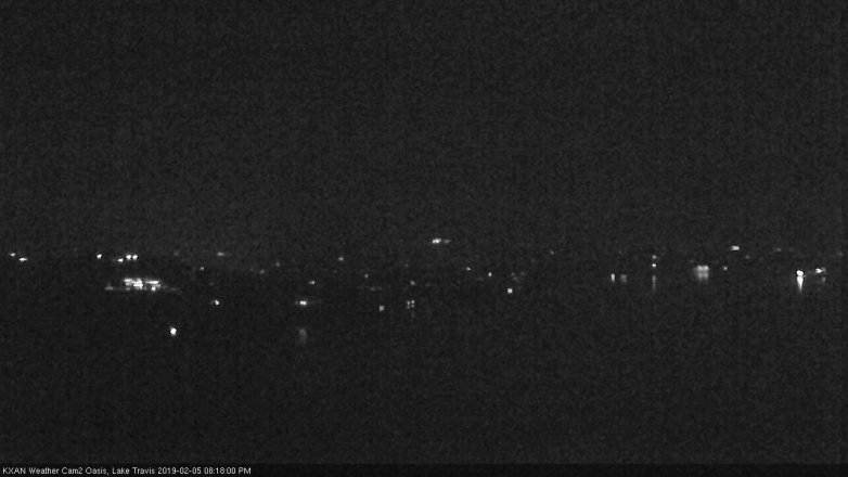 Lake Travis webcam, February 5, 2019 7:20 PM CT