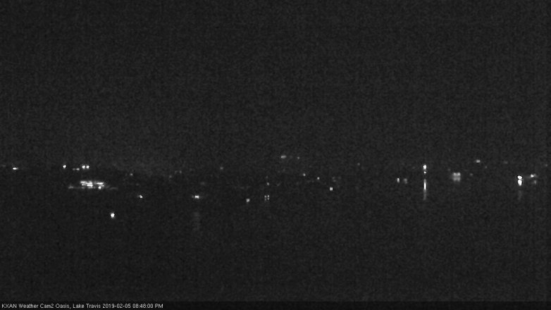 Lake Travis webcam, February 5, 2019 7:50 PM CT