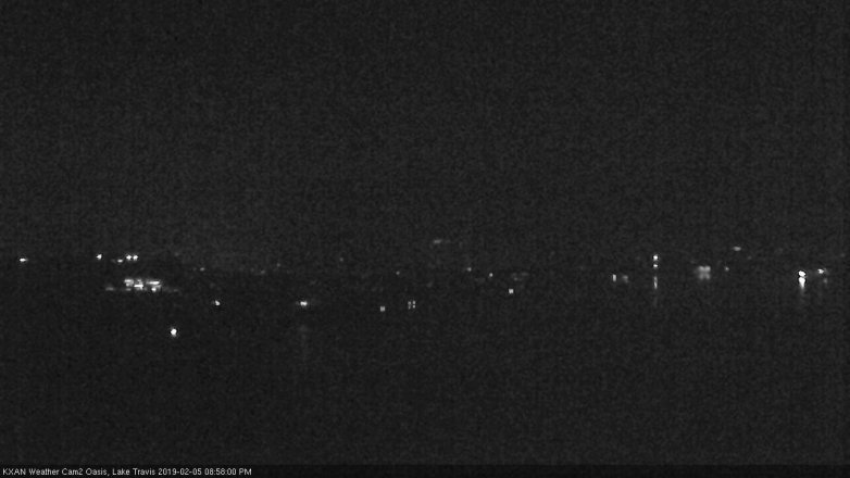 Lake Travis webcam, February 5, 2019 8:00 PM CT