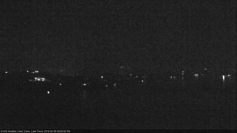 Lake Travis webcam, February 5, 2019 8:10 PM CT