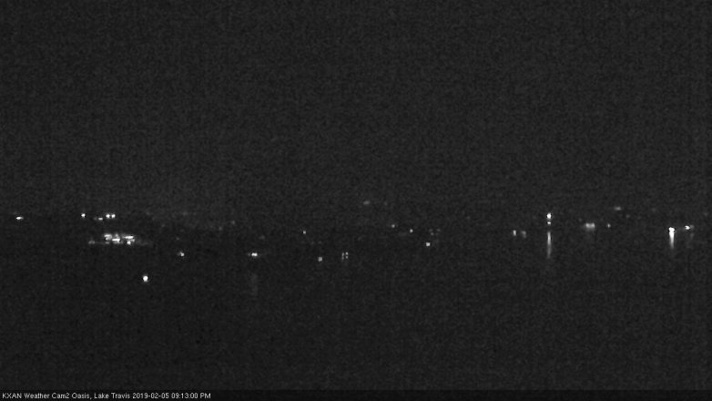Lake Travis webcam, February 5, 2019 8:15 PM CT